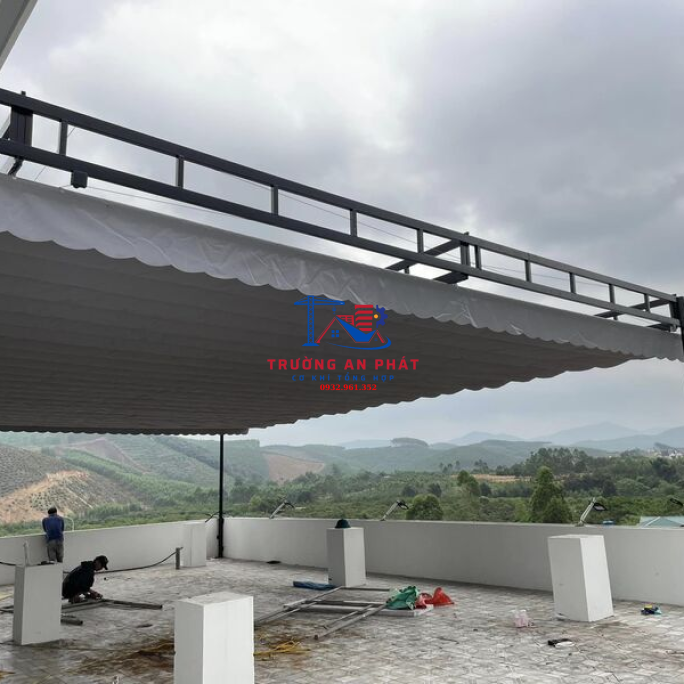 Mái hiên mái xếp sân thượng
